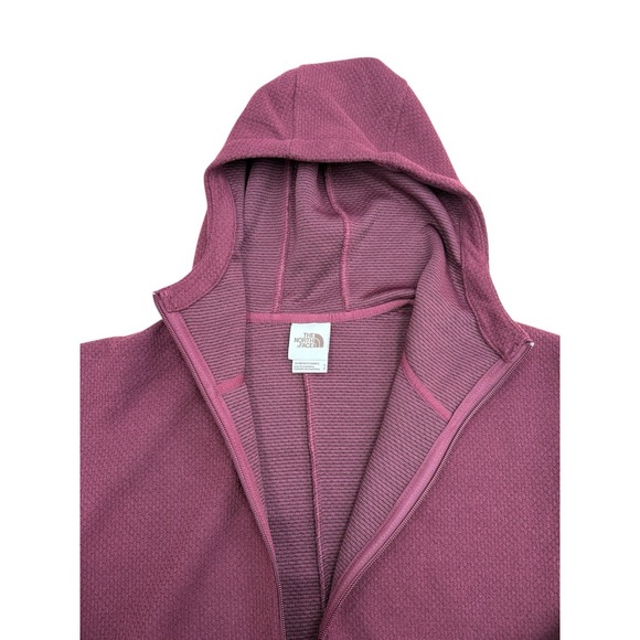 The North Face Red Fleece Full Zip Hoodie Sweater Women's Size S - Picture 2 of 4